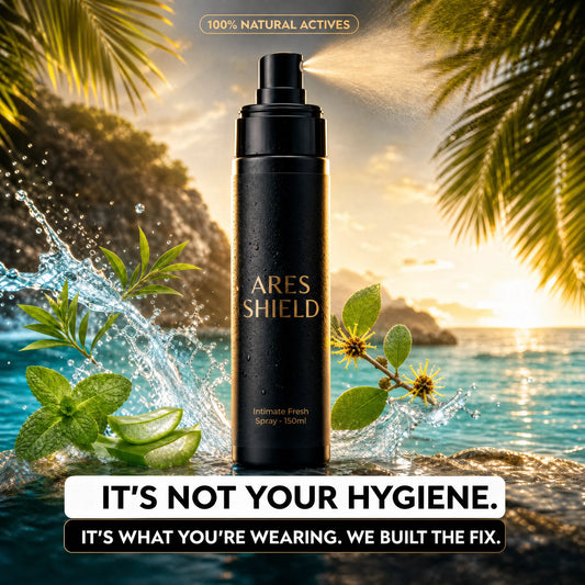 ARES Shield - Spray íntimo protector antibacteriano para hombre